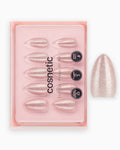 Champagne Crush press-on negle i bakke med en enkelt negl